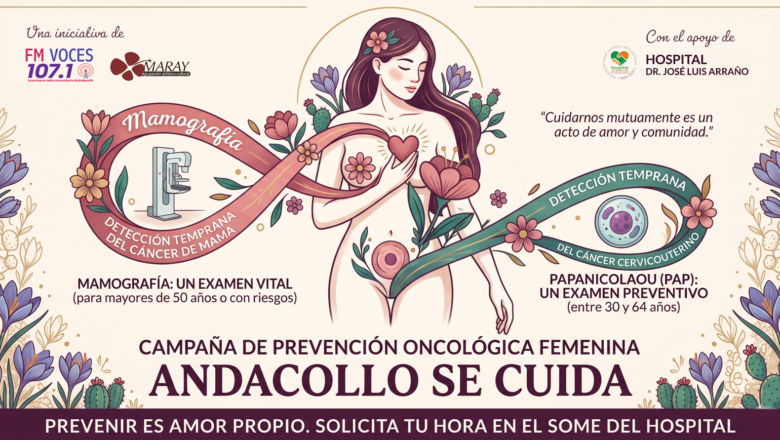 Radio FM Voces de la Escuela de Talentos, junto al Hospital de Andacollo, inician campaña preventiva contra el cáncer de mama y el cáncer cervicouterino